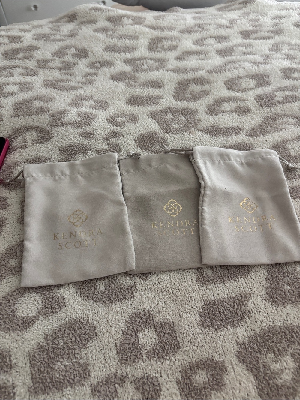 Set of 3 Kendra Scott dust bags